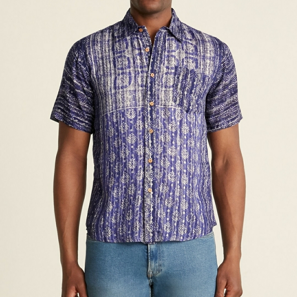 Raga Man
Abstract Lotus Pocket Shirt